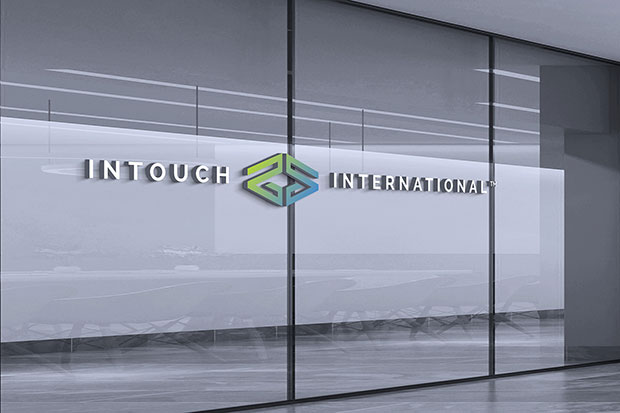 Intouch International logo on window