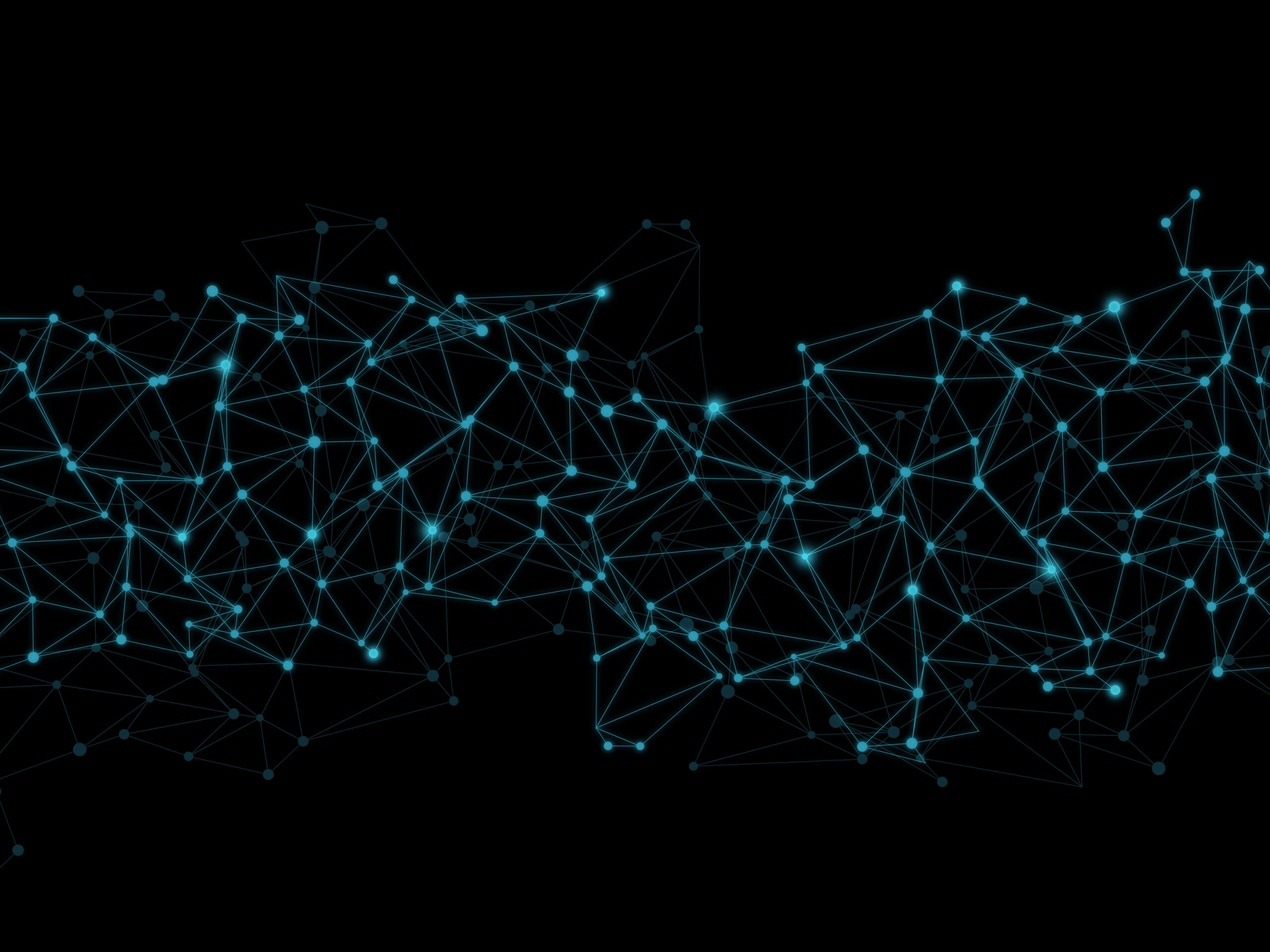 Abstract low poly design with connecting lines and dots