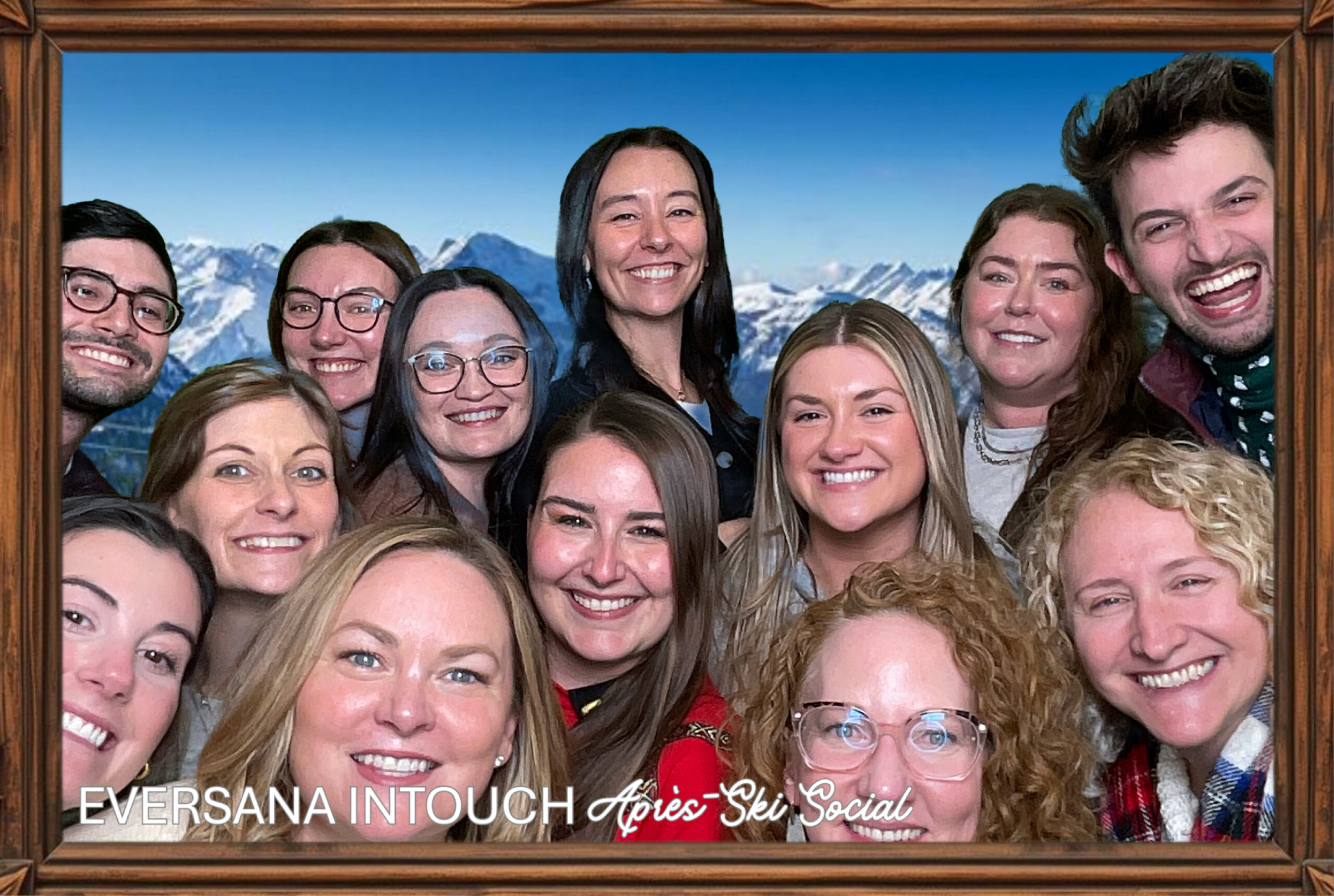 Several Employees smiling at company event